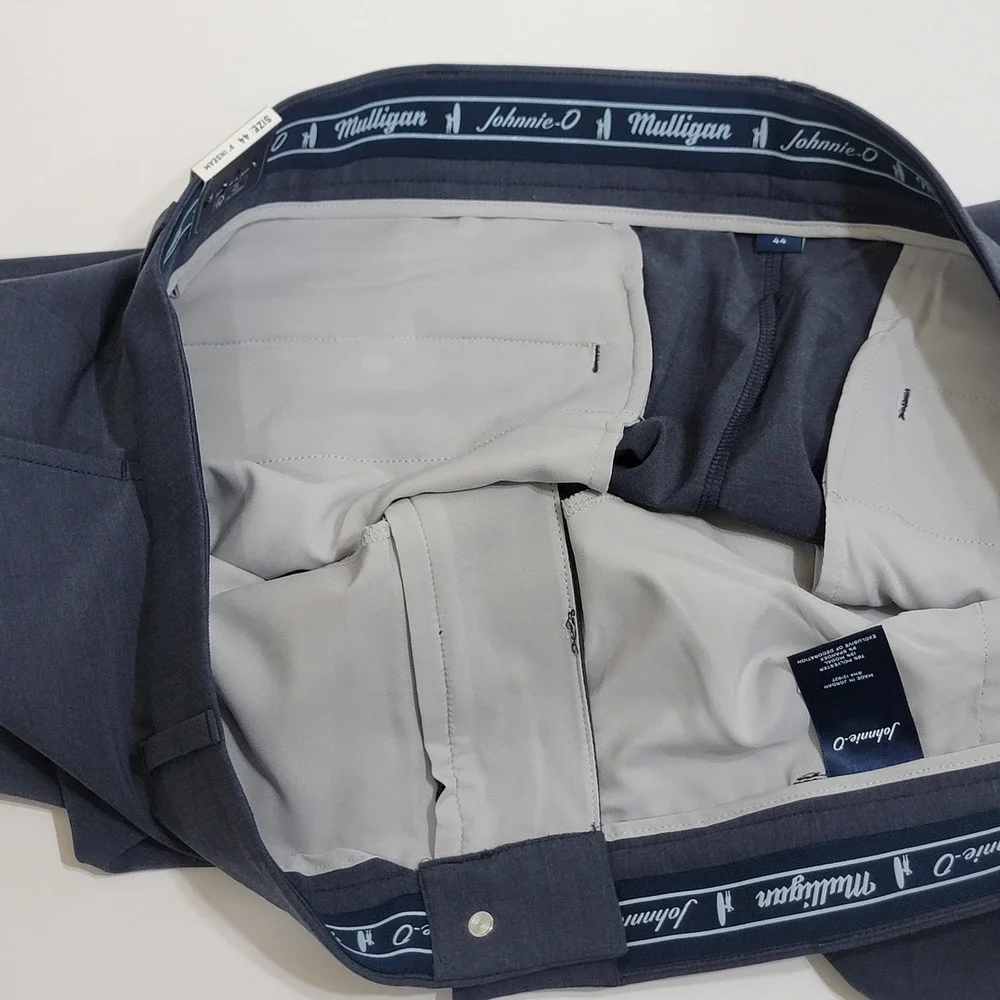 Johnnie-O Mulligan Performance Shorts High Tide Blue Mens 44 Big & Tall Golf NEW